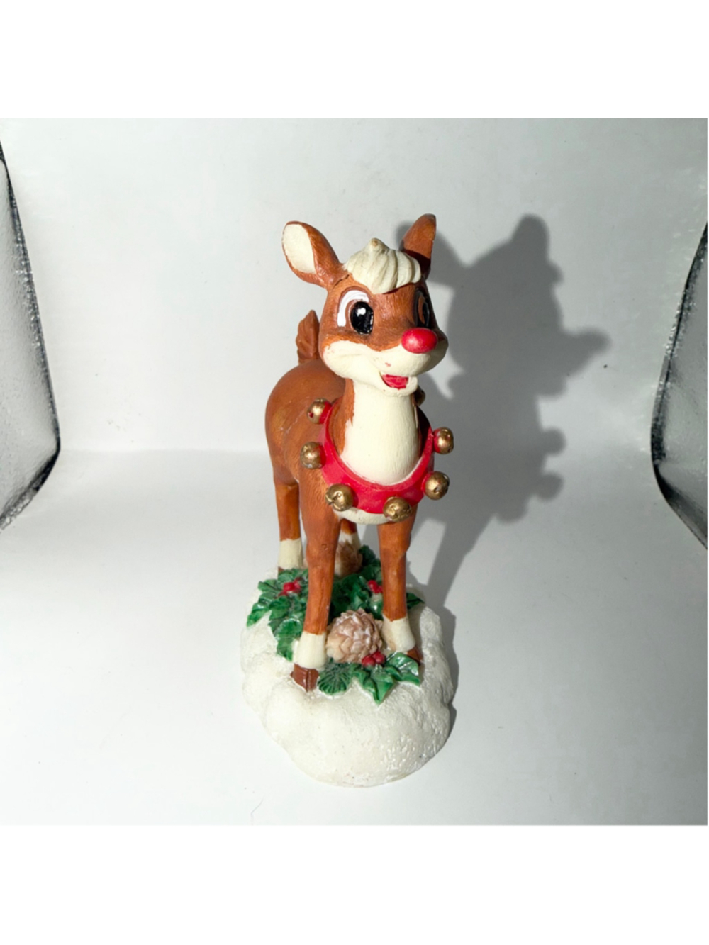 Vintage Rudolph The Red Nose Reindeer Christmas Holiday Decor Figurine